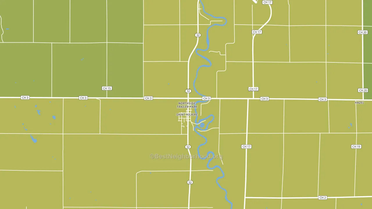 St. Hilaire, MN block-group voter-turnout map