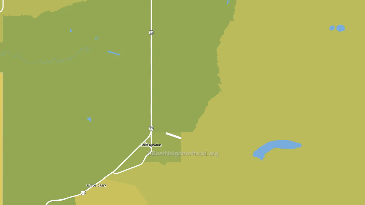St. Ignatius, MT block-group voter-turnout map