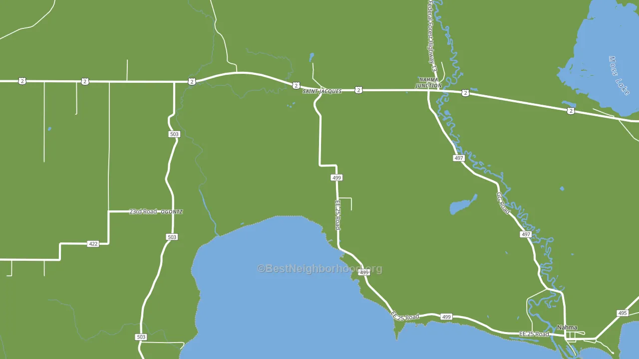 St. Jacques, MI block-group voter-turnout map