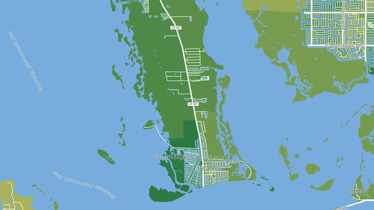 St. James City, FL block-group voter-turnout map