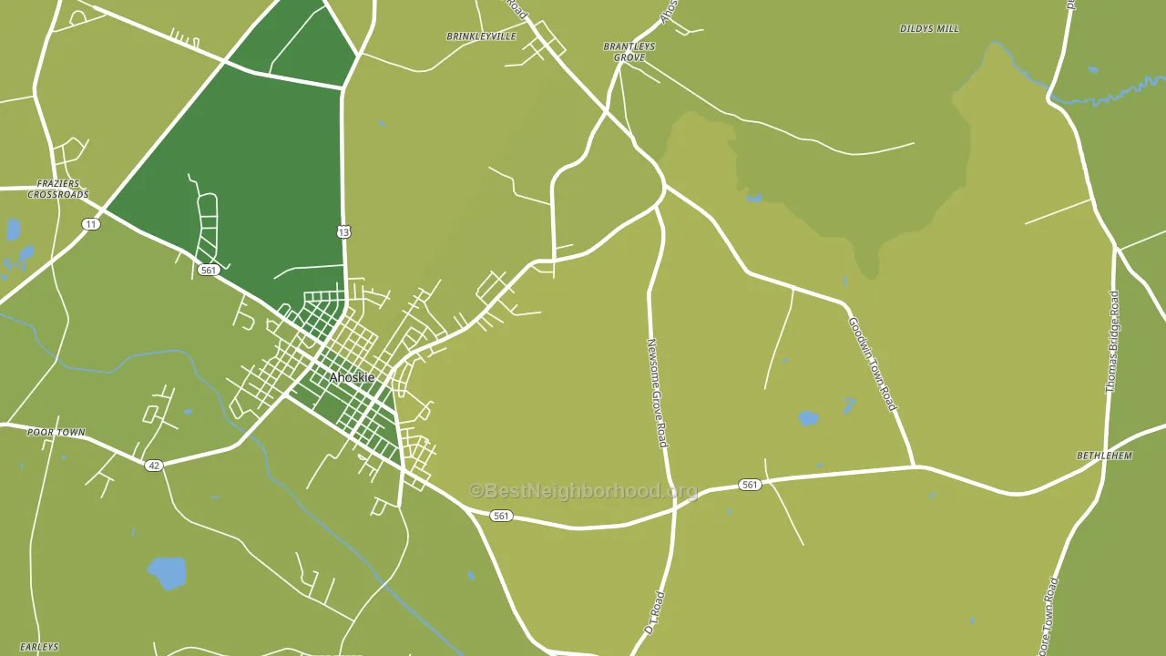 St. John, NC block-group voter-turnout map