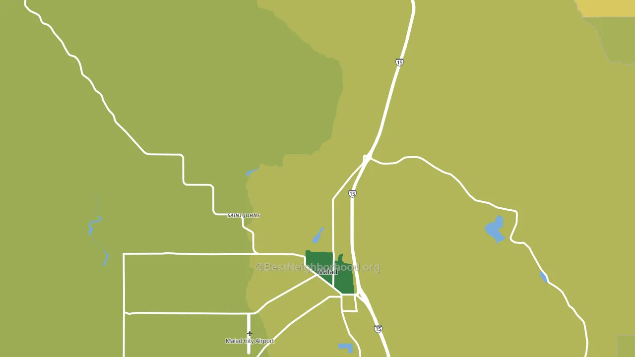 St. Johns, ID block-group voter-turnout map