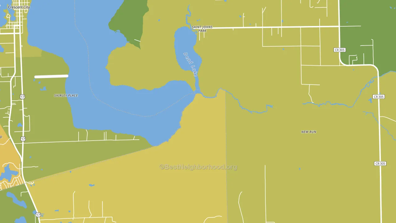 St. Johns Park, FL block-group voter-turnout map