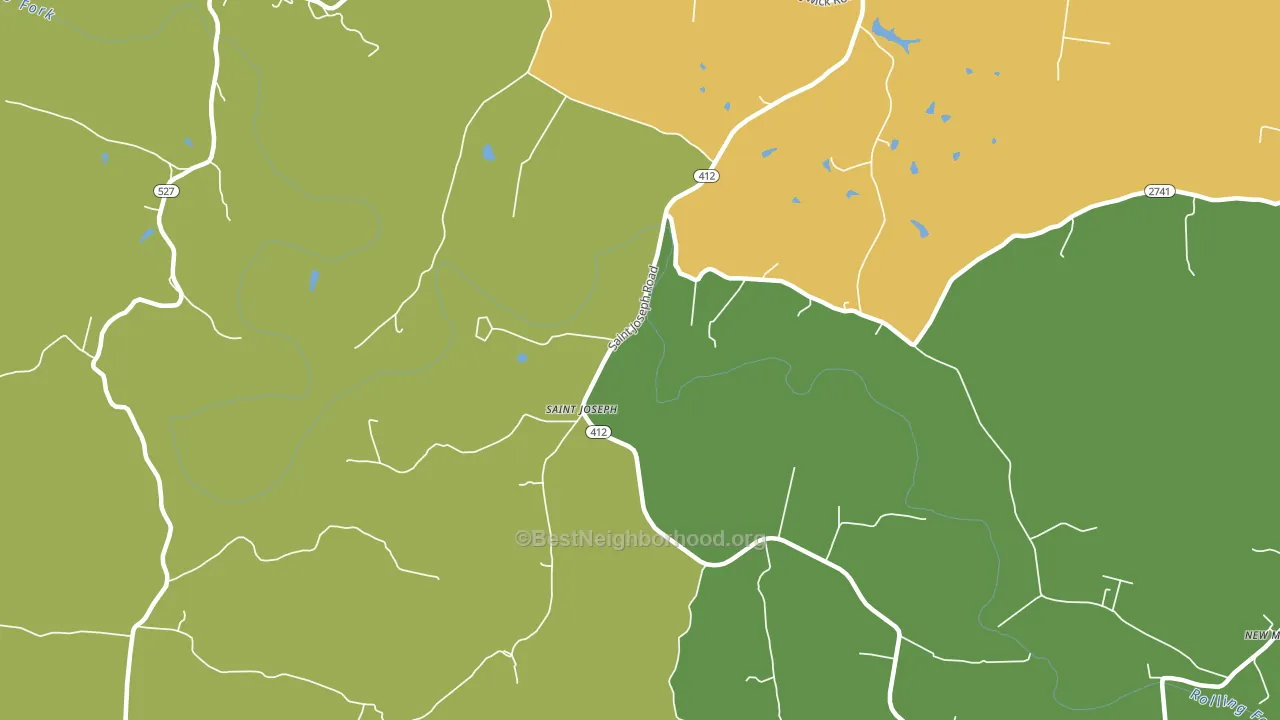 St. Joseph, KY block-group voter-turnout map