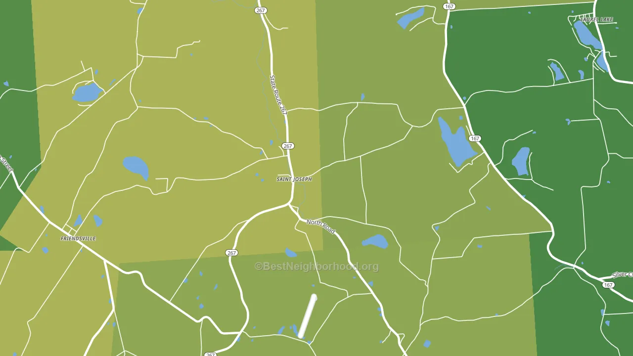St. Joseph, PA block-group voter-turnout map
