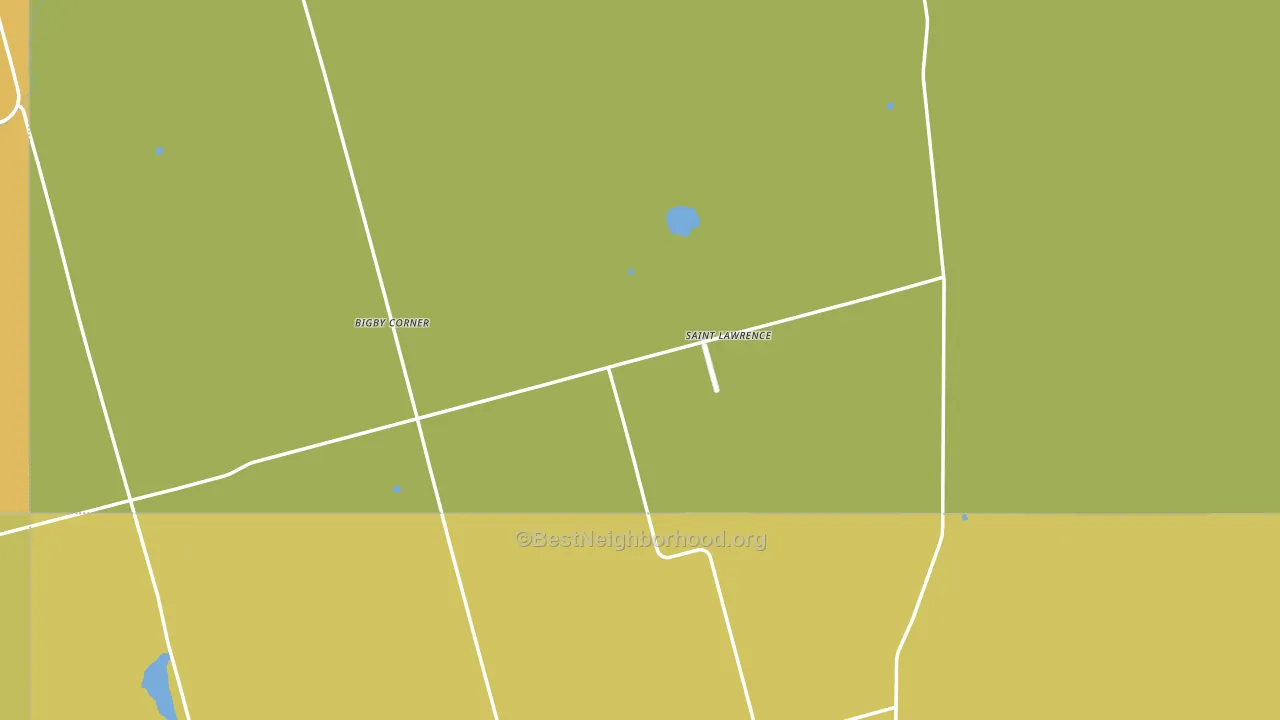 St. Lawrence, TX block-group voter-turnout map