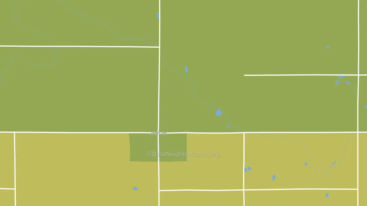 St. Leo, MN block-group voter-turnout map
