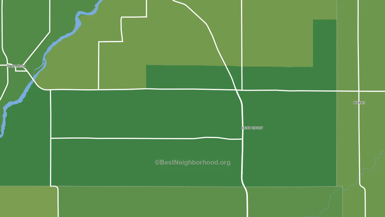 St. Libory, NE block-group voter-turnout map