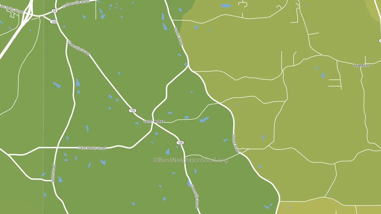 St. Marks, GA block-group voter-turnout map