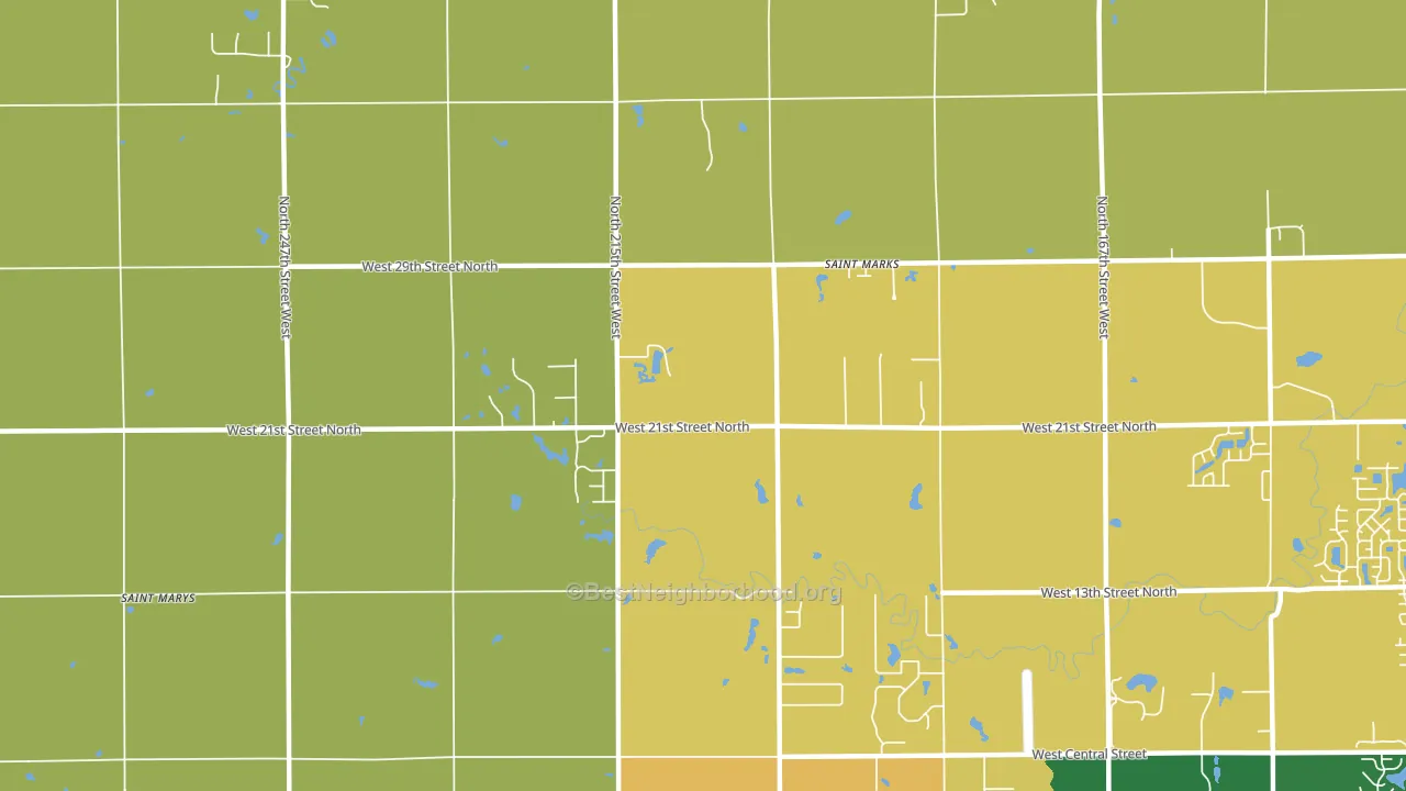 St. Marks, KS block-group voter-turnout map