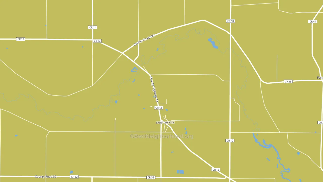 St. Martin, MN block-group voter-turnout map