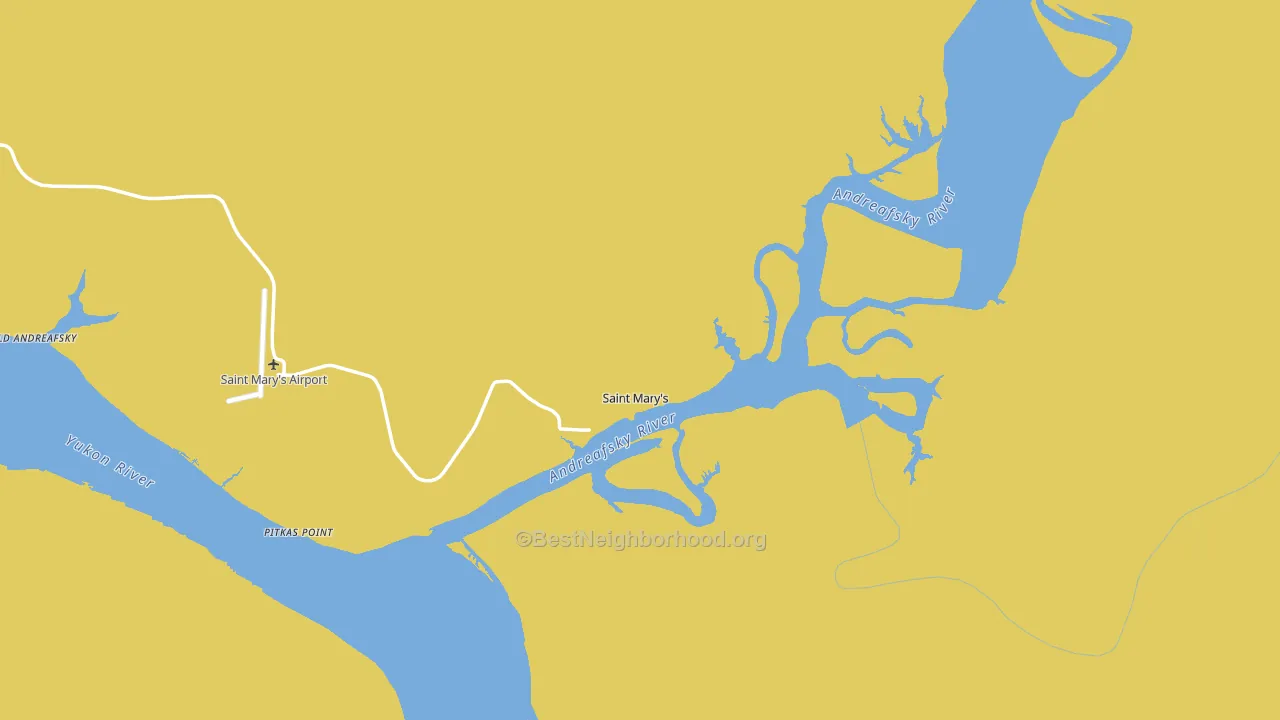 St. Marys, AK block-group voter-turnout map