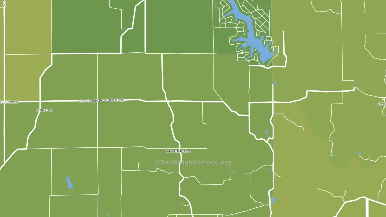 St. Maurice, IN block-group voter-turnout map