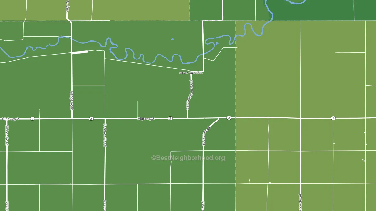 St. Michael, NE block-group voter-turnout map