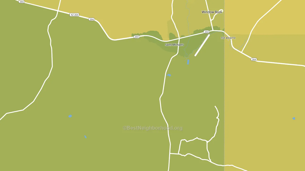 St. Michaels, AZ block-group voter-turnout map
