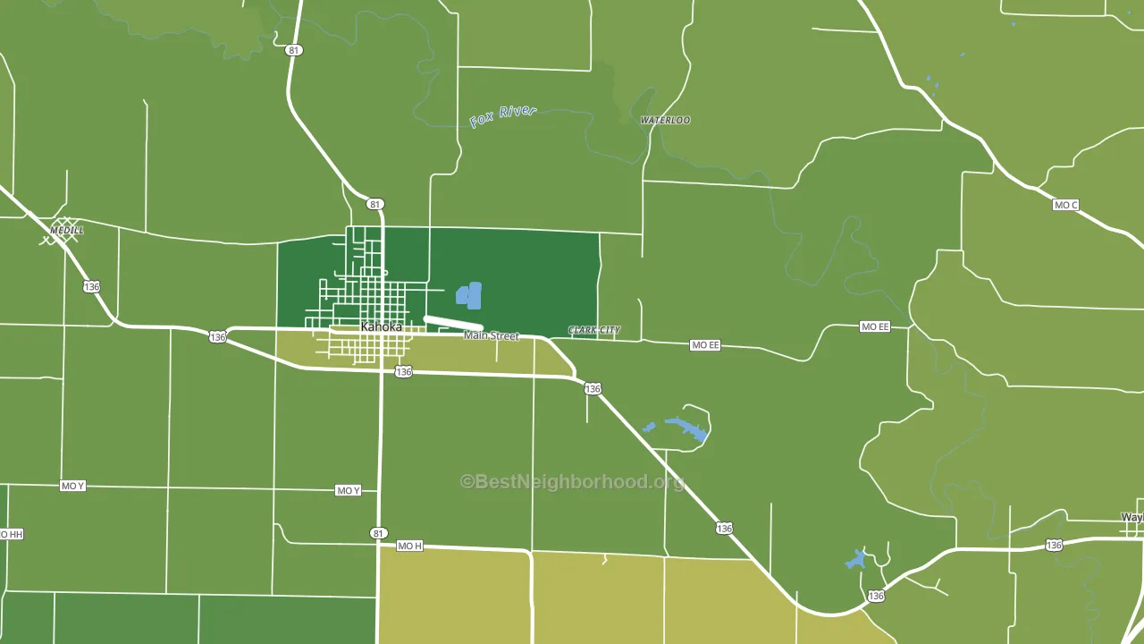 St. Patrick, MO block-group voter-turnout map