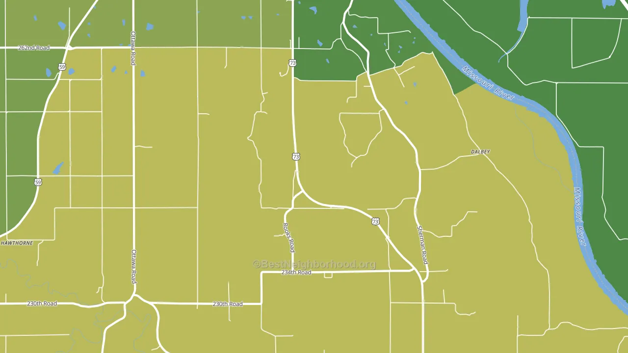 St. Pats, KS block-group voter-turnout map