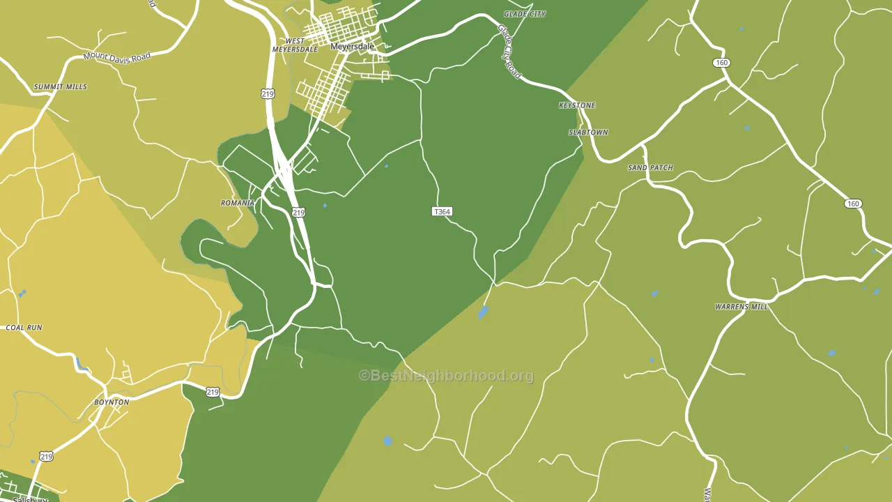 St. Paul, PA block-group voter-turnout map