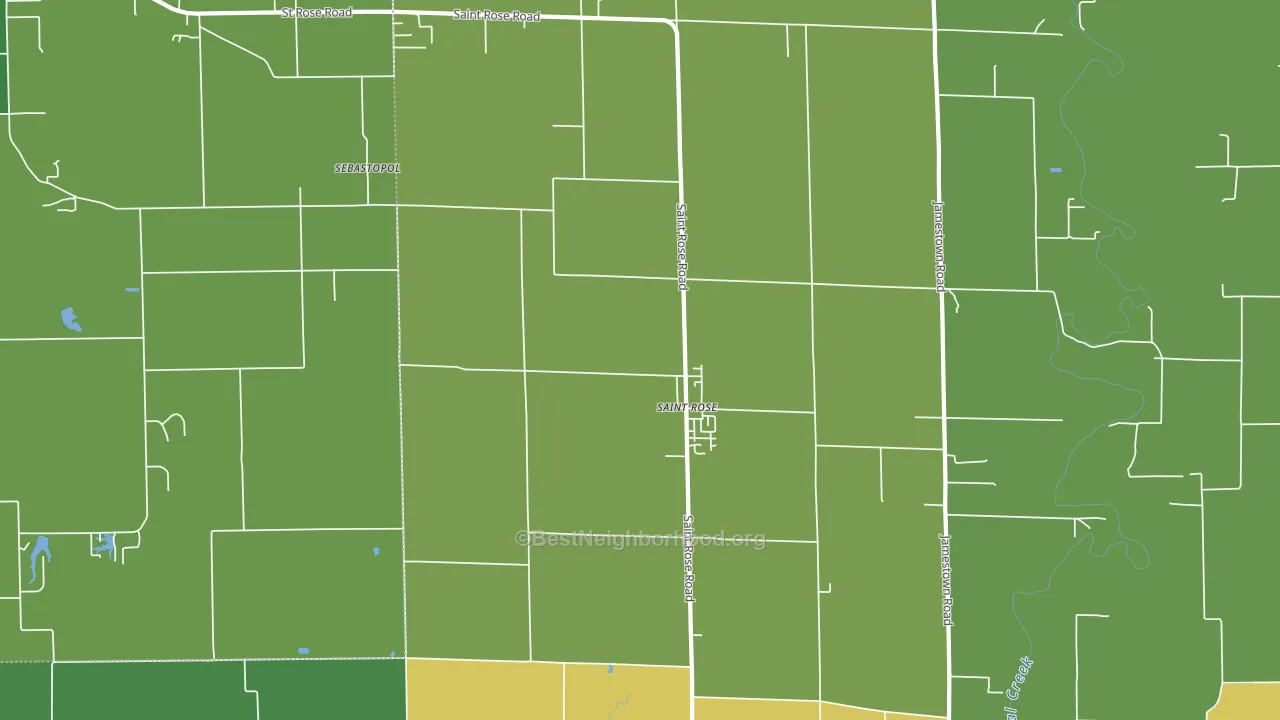 St. Rose, IL block-group voter-turnout map