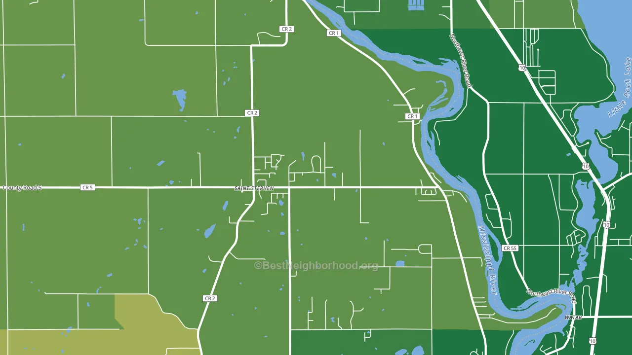 St. Stephen, MN block-group voter-turnout map