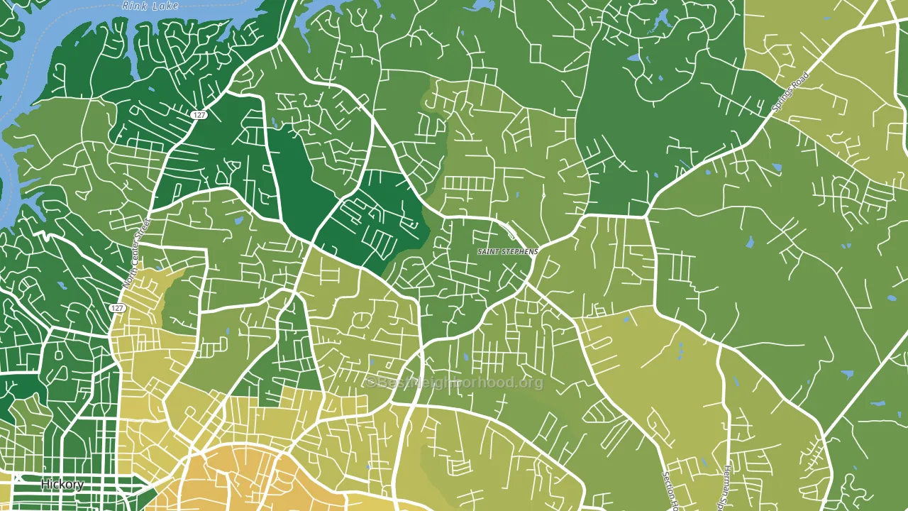 St. Stephens, NC block-group voter-turnout map