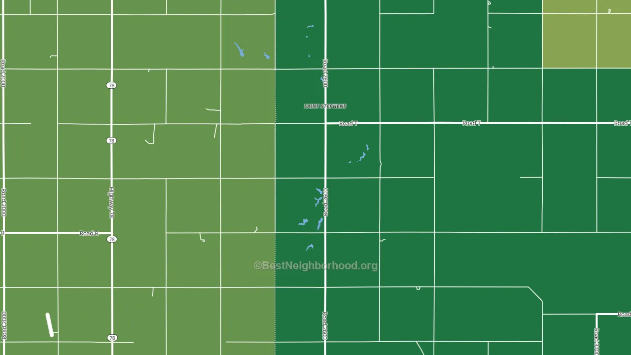 St. Stephens, NE block-group voter-turnout map