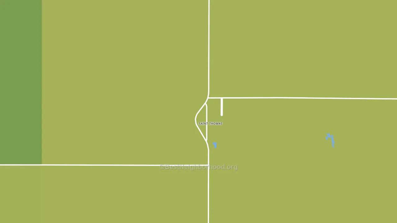 St. Thomas, ND block-group voter-turnout map