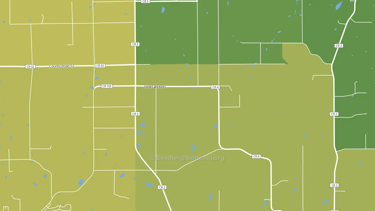 St. Wendel, MN block-group voter-turnout map