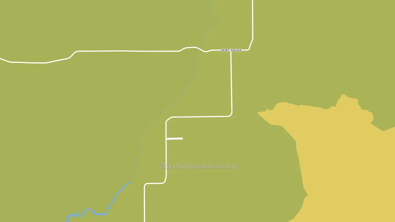 St. Xavier, MT block-group voter-turnout map