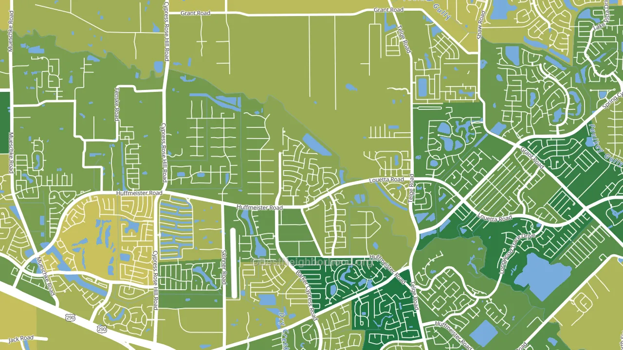Stablewood-Valley Hi North-Houston, Cypress, TX block-group voter-turnout map