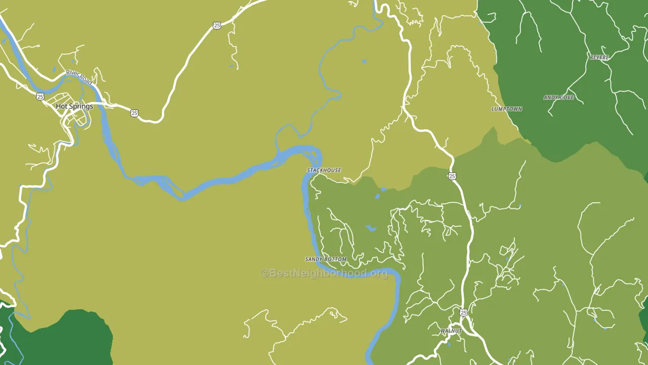 Stackhouse, NC block-group voter-turnout map
