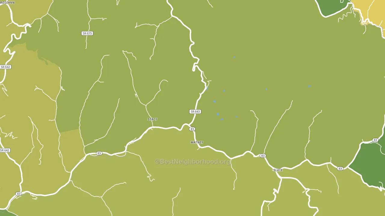 Stacy, VA block-group voter-turnout map