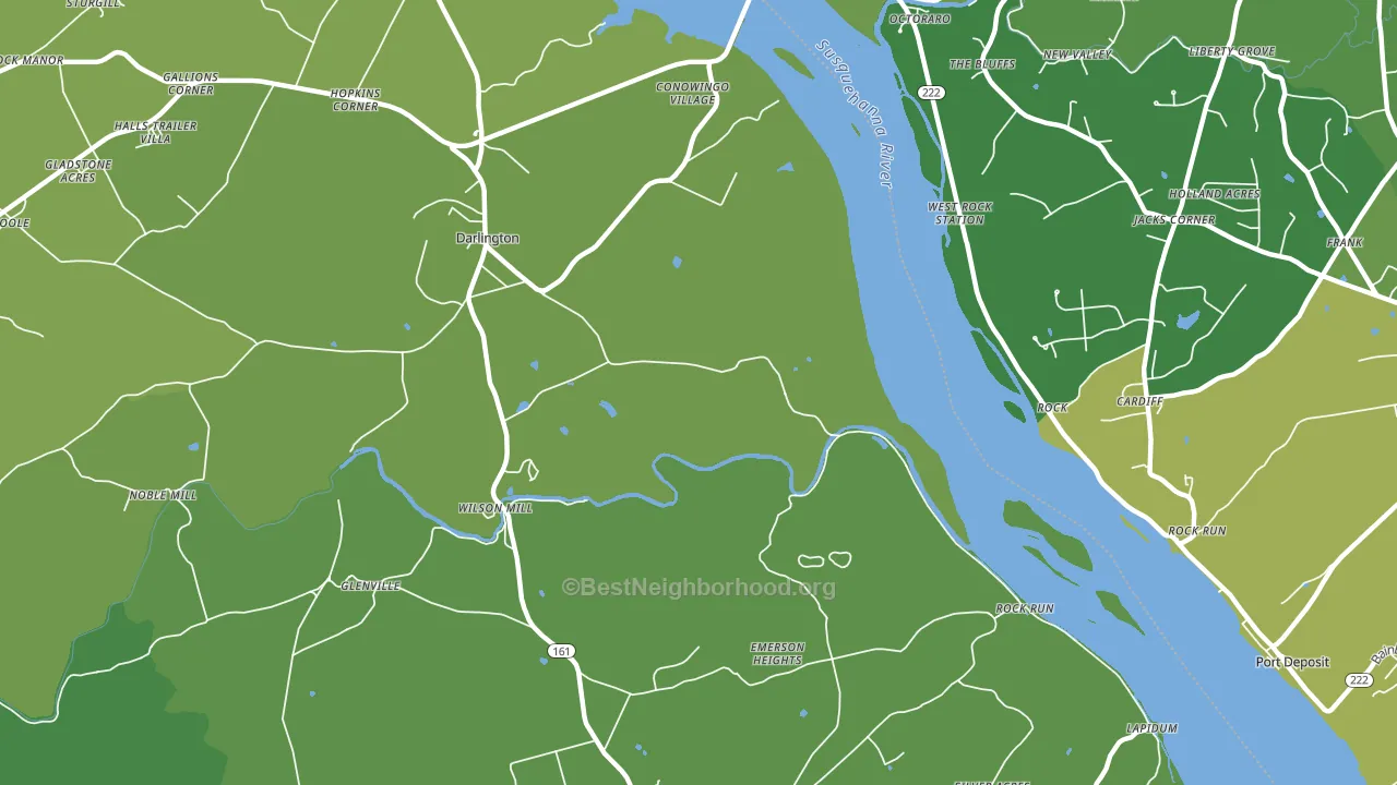 Stafford, MD block-group voter-turnout map