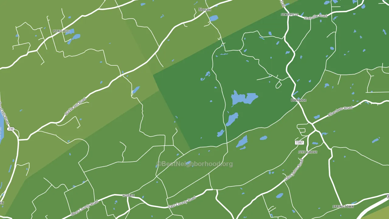 Stairville, PA block-group voter-turnout map