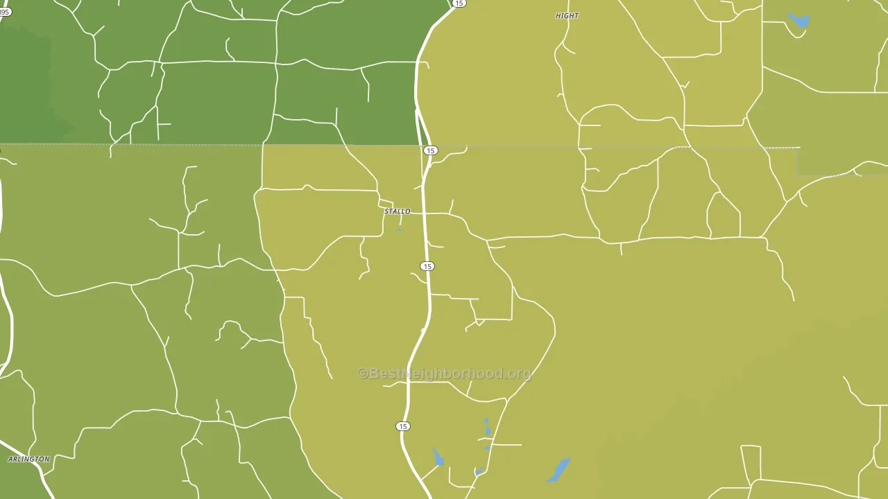 Stallo, MS block-group voter-turnout map