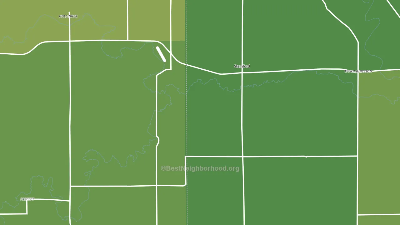 Stamford, NE block-group voter-turnout map