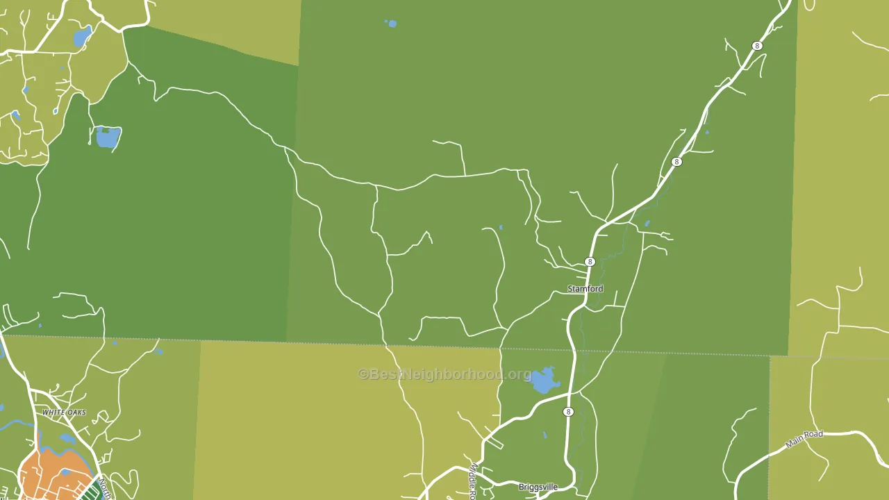 Stamford, VT block-group voter-turnout map