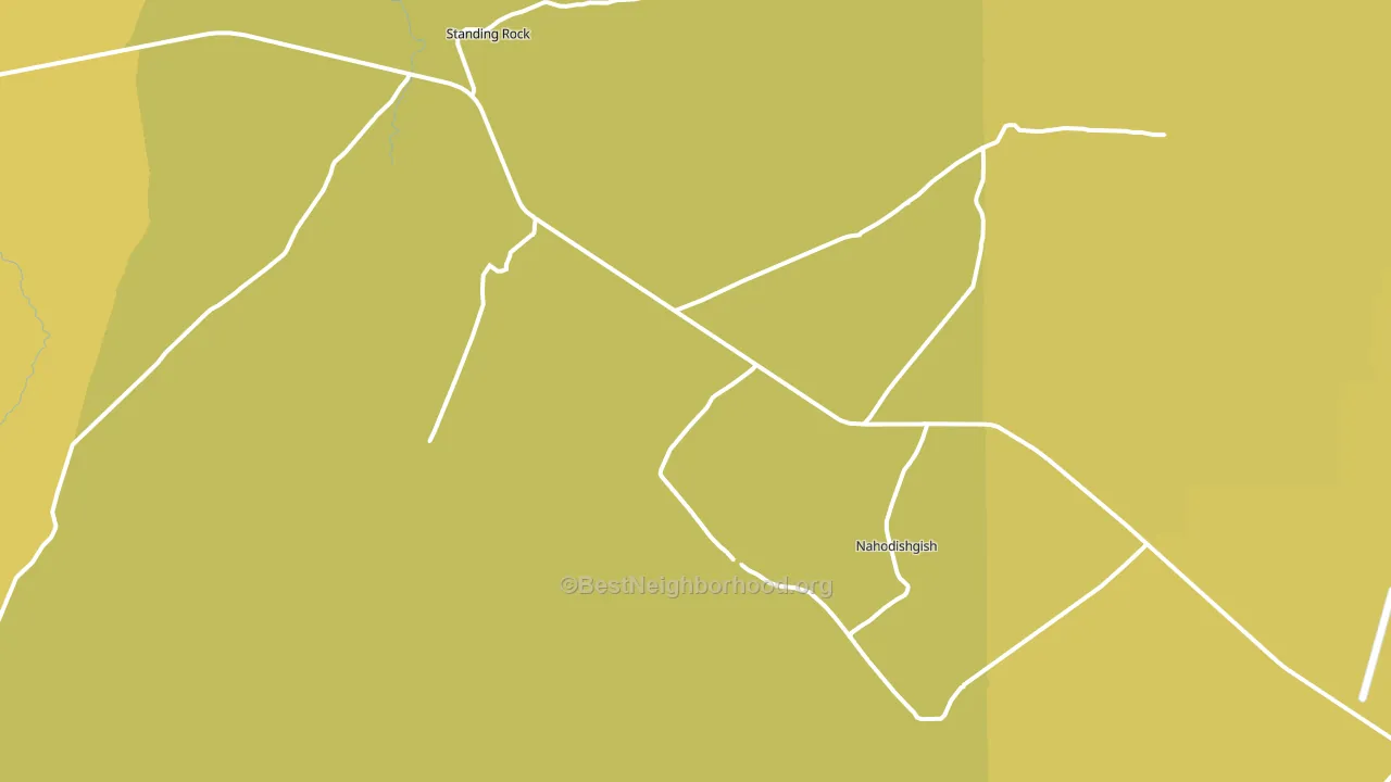 Standing Rock, NM block-group voter-turnout map