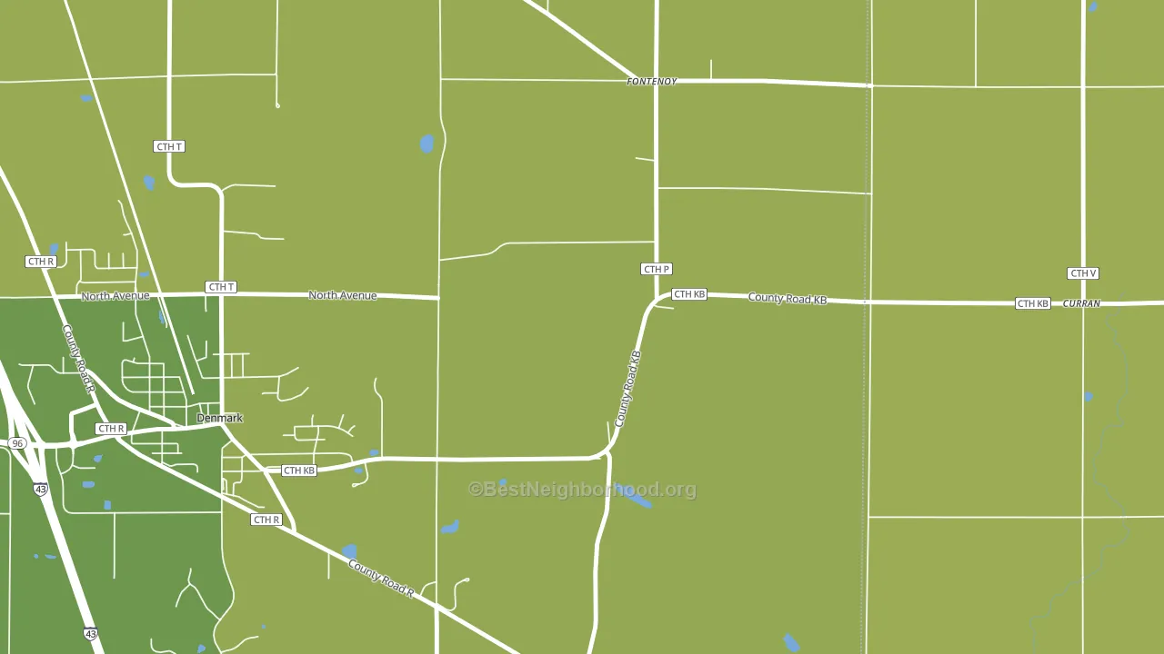 Stangelville, WI block-group voter-turnout map