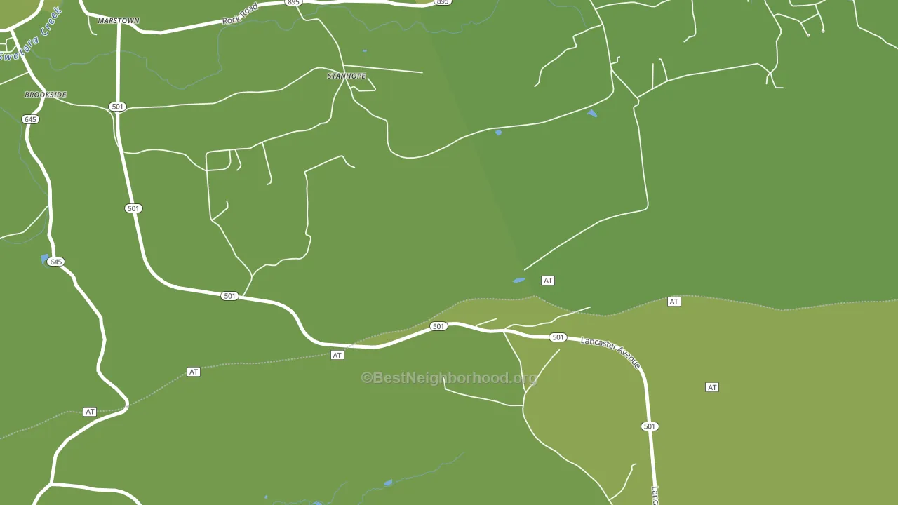 Stanhope, PA block-group voter-turnout map