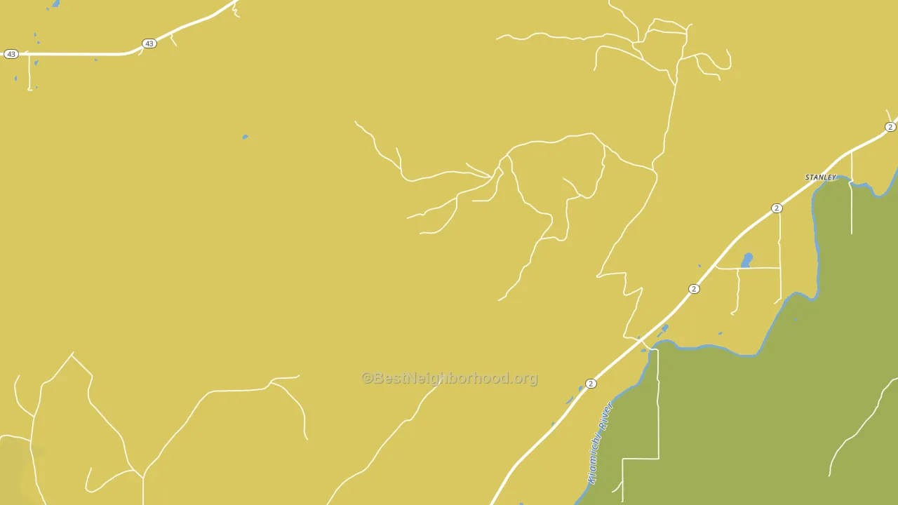 Stanley, OK block-group voter-turnout map