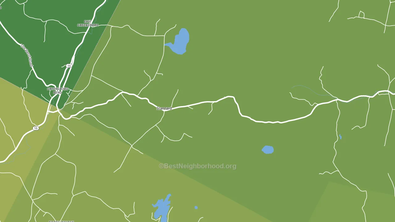 Stannard, VT block-group voter-turnout map