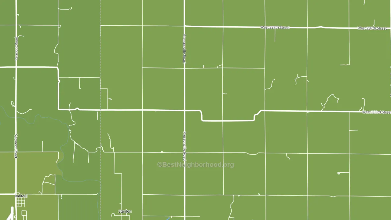 Stanton, KS block-group voter-turnout map