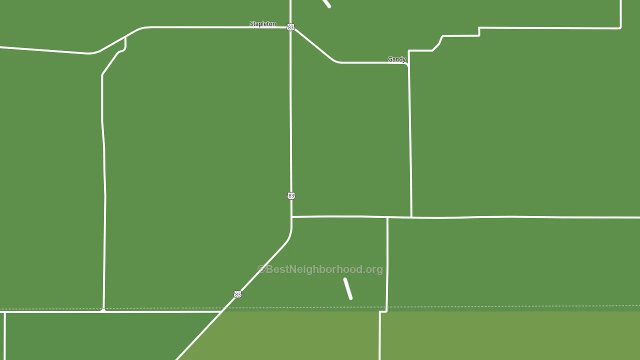 Stapleton, NE block-group voter-turnout map