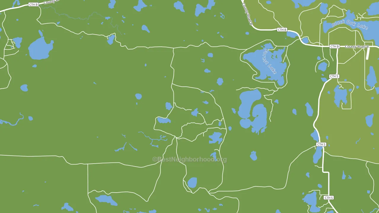 Star Lake, WI block-group voter-turnout map