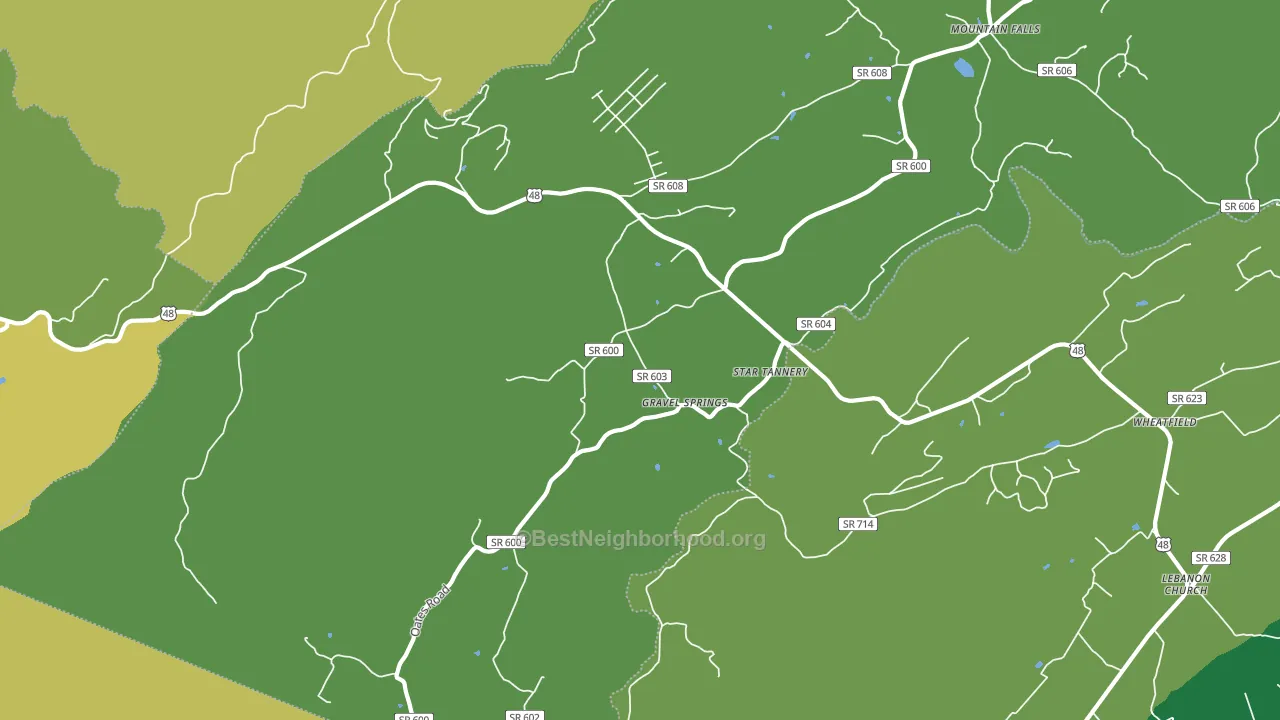 Star Tannery, VA block-group voter-turnout map