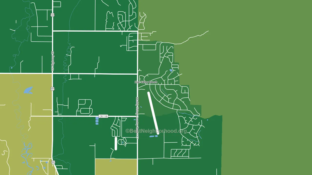 Star Valley Ranch, WY block-group voter-turnout map