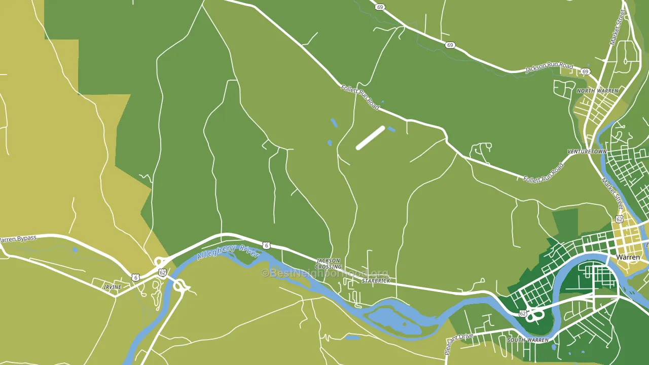 Starbrick, PA block-group voter-turnout map