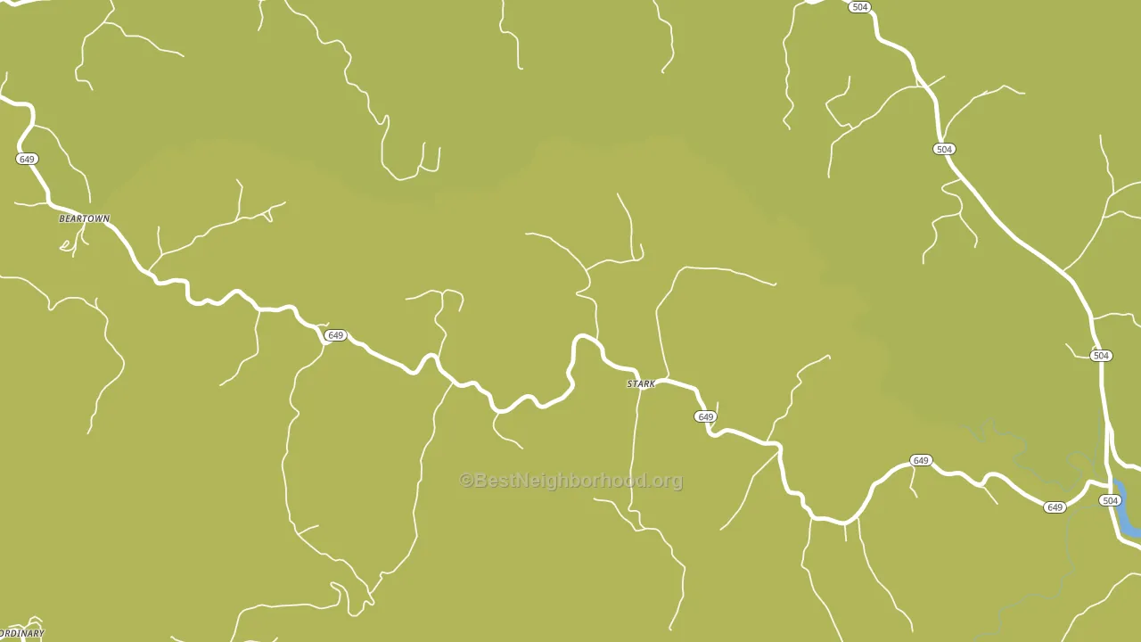 Stark, KY block-group voter-turnout map