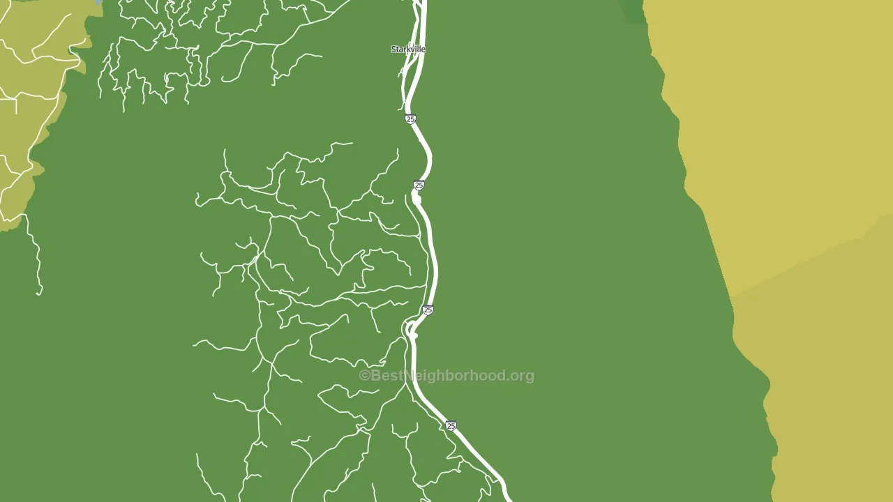 Starkville, CO block-group voter-turnout map